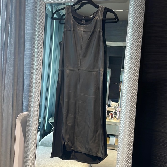 trouve leather dress Stand Out Leather Dress